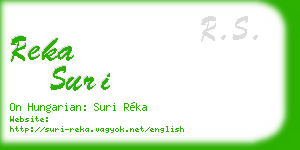 reka suri business card